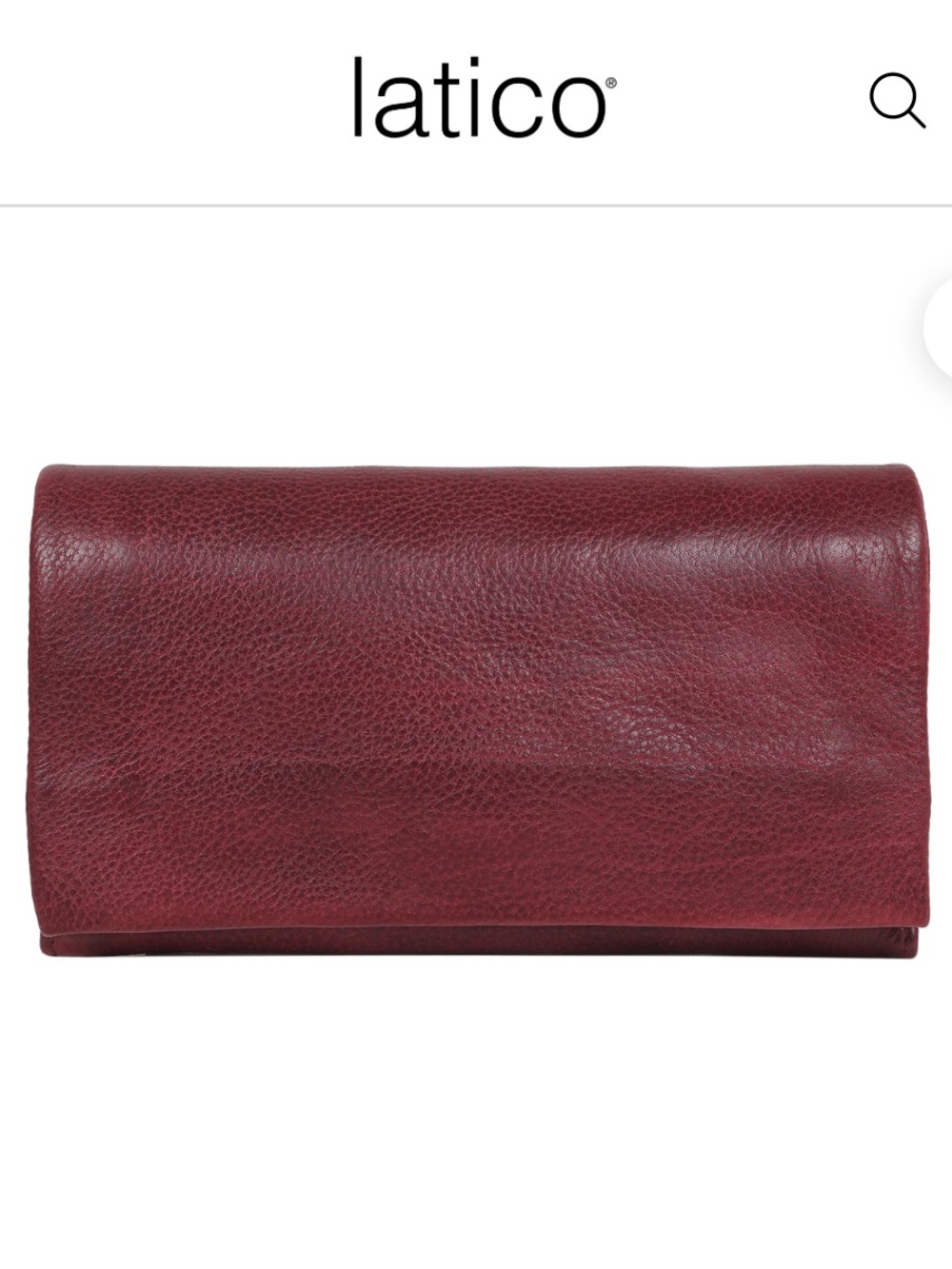 Latico Eloise Leather Wallet in Oxblood